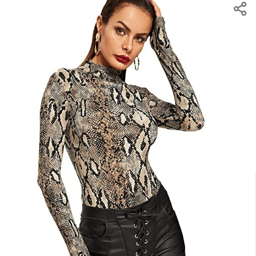Leopard Print Bodysuit